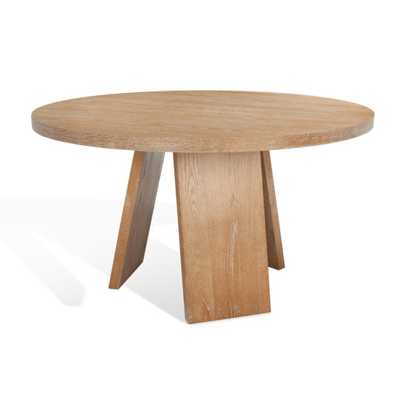Safavieh JULIANNA 54" Solid Wood Dining Table - Modern Elegance for Dining Room & Entertaining Spaces Rustic Oak / - SFV2126A