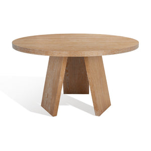 Safavieh JULIANNA 54" Solid Wood Dining Table - Modern Elegance for Dining Room & Entertaining Spaces Rustic Oak / - SFV2126A