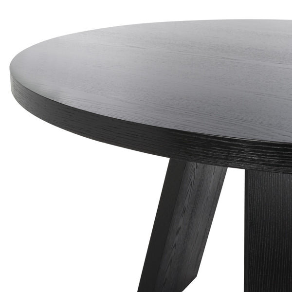 Safavieh JULIANNA 54" Solid Wood Dining Table - Modern Elegance for Dining Room & Entertaining Spaces Black SFV2126B