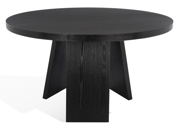 Safavieh JULIANNA 54" Solid Wood Dining Table - Modern Elegance for Dining Room & Entertaining Spaces Black SFV2126B