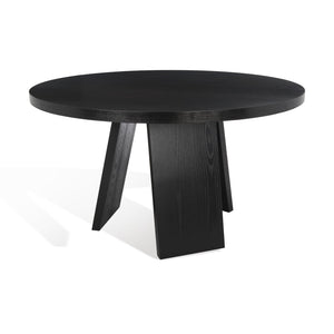 Safavieh JULIANNA 54" Solid Wood Dining Table - Modern Elegance for Dining Room & Entertaining Spaces Black SFV2126B