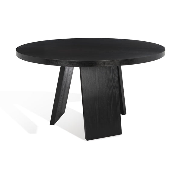 Safavieh JULIANNA 54" Solid Wood Dining Table - Modern Elegance for Dining Room & Entertaining Spaces Black SFV2126B
