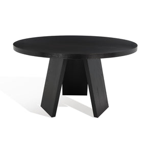 Safavieh JULIANNA 54" Solid Wood Dining Table - Modern Elegance for Dining Room & Entertaining Spaces Black SFV2126B