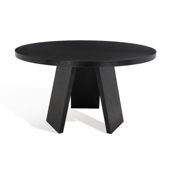 Safavieh JULIANNA 54" Solid Wood Dining Table - Modern Elegance for Dining Room & Entertaining Spaces Black SFV2126B