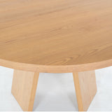 Safavieh Julianna 54" Wood Dining Table Natural SFV2126C