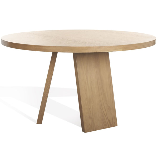 Safavieh JULIANNA 54" Solid Wood Dining Table - Modern Elegance for Dining Room & Entertaining Spaces Natural SFV2126C
