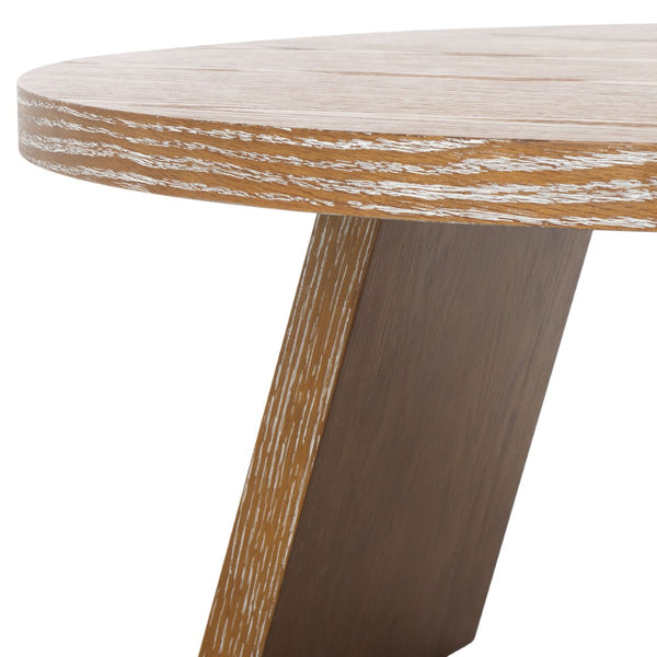 Safavieh JULIANNA Wood Coffee Table - Modern Elegance with Sleek Design for Stylish Living Room Spaces Rustic Oak / - SFV2127A