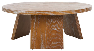 Safavieh JULIANNA Wood Coffee Table - Modern Elegance with Sleek Design for Stylish Living Room Spaces Rustic Oak / - SFV2127A