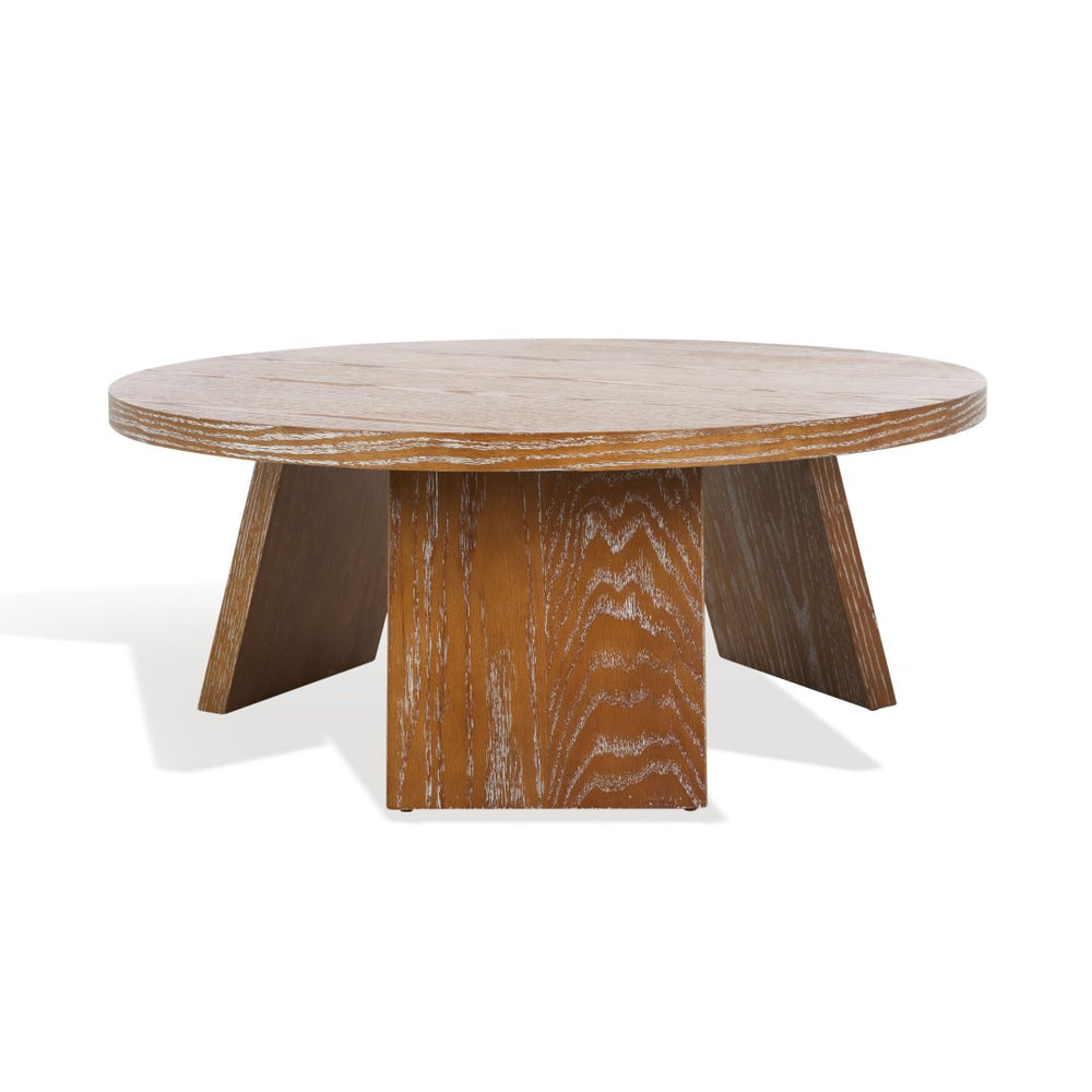 Safavieh JULIANNA Wood Coffee Table - Modern Elegance with Sleek Design for Stylish Living Room Spaces Rustic Oak / - SFV2127A