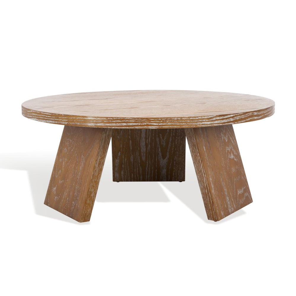 Safavieh JULIANNA Wood Coffee Table - Modern Elegance with Sleek Design for Stylish Living Room Spaces Rustic Oak / - SFV2127A