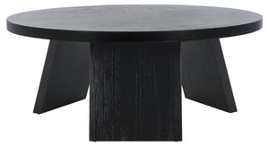 Safavieh JULIANNA Wood Coffee Table - Modern Elegance with Sleek Design for Stylish Living Room Spaces Black SFV2127B