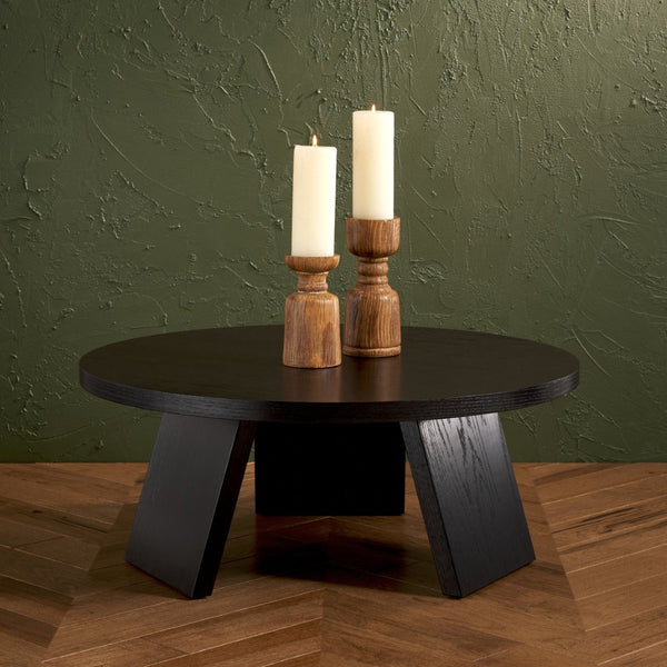 Safavieh JULIANNA Wood Coffee Table - Modern Elegance with Sleek Design for Stylish Living Room Spaces Black SFV2127B