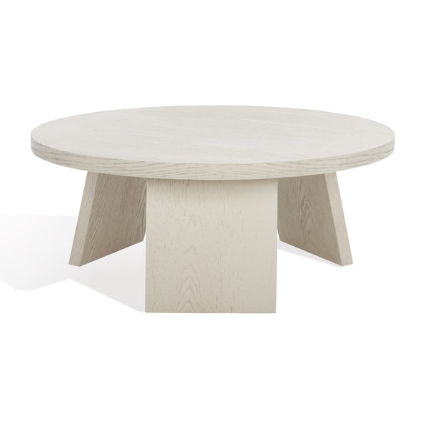 Safavieh JULIANNA Wood Coffee Table - Modern Elegance with Sleek Design for Stylish Living Room Spaces White Washed SFV2127C