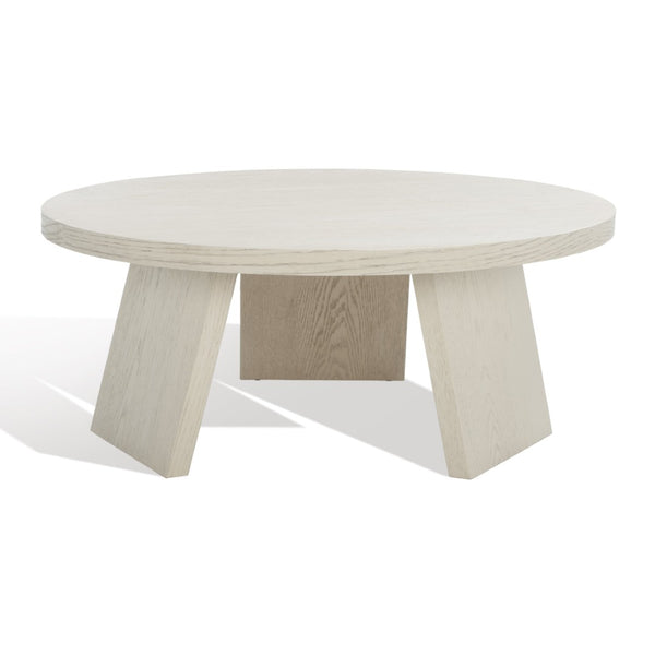 Safavieh JULIANNA Wood Coffee Table - Modern Elegance with Sleek Design for Stylish Living Room Spaces White Washed SFV2127C