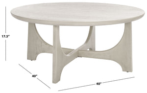 Safavieh SASHA Wood Coffee Table - Modern Minimalist Design with Rich Finish for Stylish Living Room Centerpiece White Washed SFV2128A