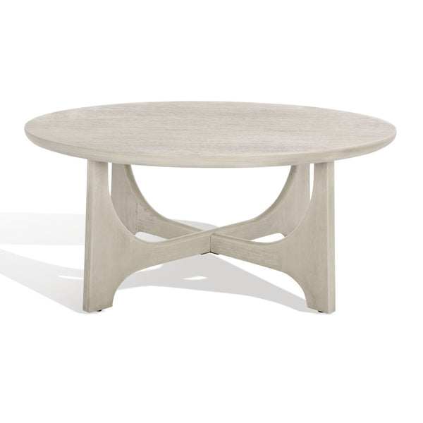 Safavieh SASHA Wood Coffee Table - Modern Minimalist Design with Rich Finish for Stylish Living Room Centerpiece White Washed SFV2128A