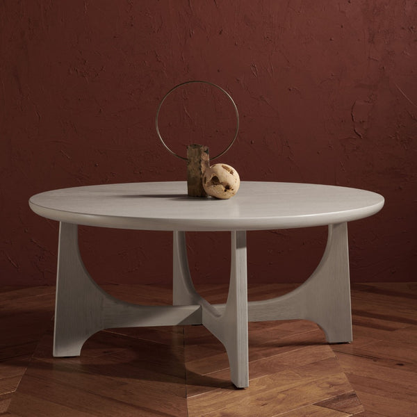 Safavieh SASHA Wood Coffee Table - Modern Minimalist Design with Rich Finish for Stylish Living Room Centerpiece White Washed SFV2128A