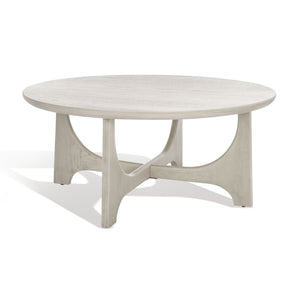 Safavieh SASHA Wood Coffee Table - Modern Minimalist Design with Rich Finish for Stylish Living Room Centerpiece White Washed SFV2128A