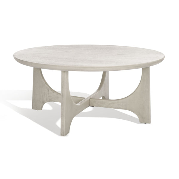 Safavieh SASHA Wood Coffee Table - Modern Minimalist Design with Rich Finish for Stylish Living Room Centerpiece White Washed SFV2128A