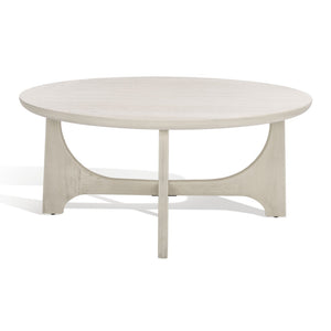 Safavieh SASHA Wood Coffee Table - Modern Minimalist Design with Rich Finish for Stylish Living Room Centerpiece White Washed SFV2128A