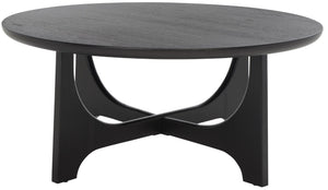 Safavieh SASHA Wood Coffee Table - Modern Minimalist Design with Rich Finish for Stylish Living Room Centerpiece Black SFV2128B