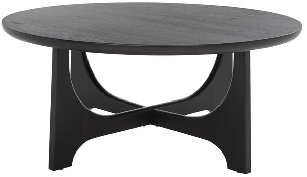 Safavieh SASHA Wood Coffee Table - Modern Minimalist Design with Rich Finish for Stylish Living Room Centerpiece Black SFV2128B