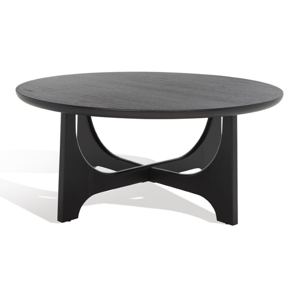 Safavieh SASHA Wood Coffee Table - Modern Minimalist Design with Rich Finish for Stylish Living Room Centerpiece Black SFV2128B