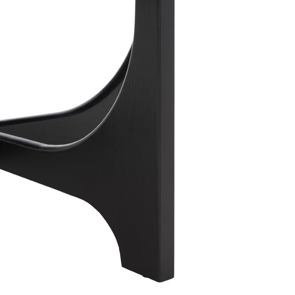 Safavieh SASHA Wood Coffee Table - Modern Minimalist Design with Rich Finish for Stylish Living Room Centerpiece Black SFV2128B
