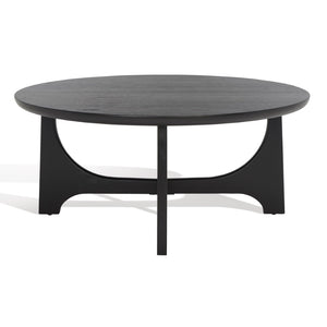 Safavieh SASHA Wood Coffee Table - Modern Minimalist Design with Rich Finish for Stylish Living Room Centerpiece Black SFV2128B