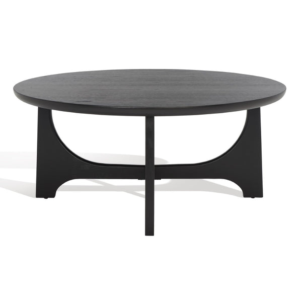 Safavieh SASHA Wood Coffee Table - Modern Minimalist Design with Rich Finish for Stylish Living Room Centerpiece Black SFV2128B