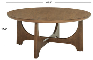 Safavieh SASHA Wood Coffee Table - Modern Minimalist Design with Rich Finish for Stylish Living Room Centerpiece Medium Oak SFV2128C