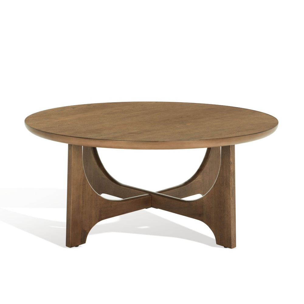 Safavieh SASHA Wood Coffee Table - Modern Minimalist Design with Rich Finish for Stylish Living Room Centerpiece Medium Oak SFV2128C