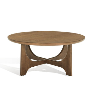 Safavieh SASHA Wood Coffee Table - Modern Minimalist Design with Rich Finish for Stylish Living Room Centerpiece Medium Oak SFV2128C