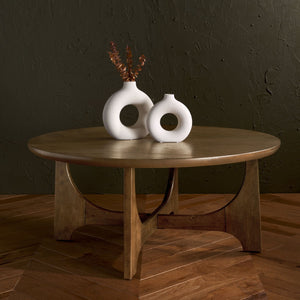 Safavieh SASHA Wood Coffee Table - Modern Minimalist Design with Rich Finish for Stylish Living Room Centerpiece Medium Oak SFV2128C