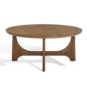 Safavieh SASHA Wood Coffee Table - Modern Minimalist Design with Rich Finish for Stylish Living Room Centerpiece Medium Oak SFV2128C