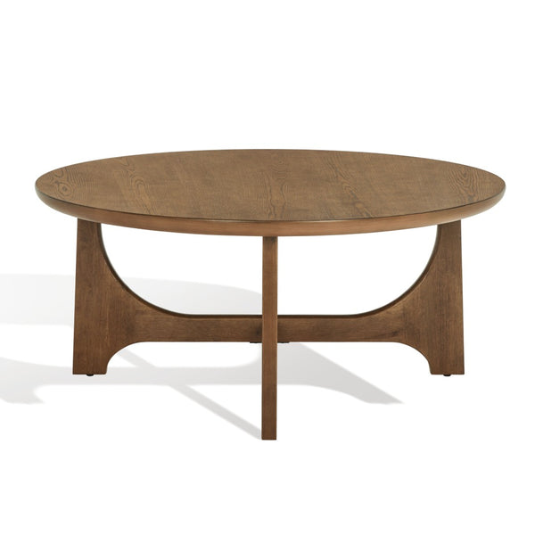 Safavieh SASHA Wood Coffee Table - Modern Minimalist Design with Rich Finish for Stylish Living Room Centerpiece Medium Oak SFV2128C
