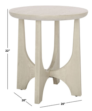 Safavieh SASHA Wood Accent Table - Timeless Design for Modern Spaces, Perfect for Decor and Functionality White Washed SFV2129A