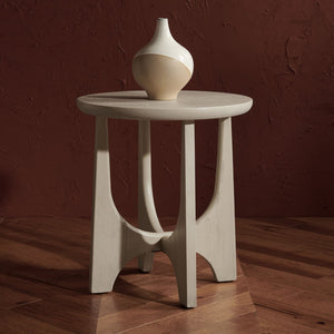 Safavieh SASHA Wood Accent Table - Timeless Design for Modern Spaces, Perfect for Decor and Functionality White Washed SFV2129A