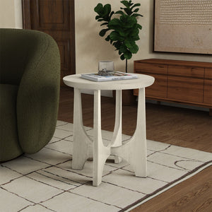 Safavieh SASHA Wood Accent Table - Timeless Design for Modern Spaces, Perfect for Decor and Functionality White Washed SFV2129A