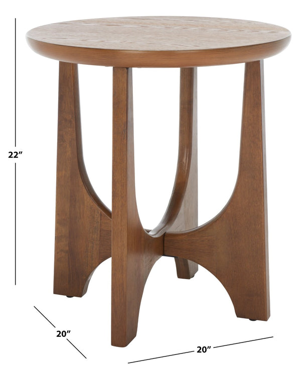 Safavieh SASHA Wood Accent Table - Timeless Design for Modern Spaces, Perfect for Decor and Functionality Medium Oak SFV2129C