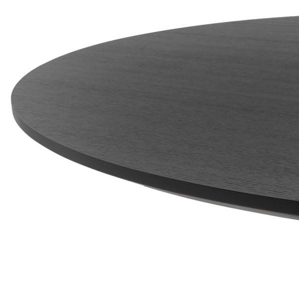 Safavieh Carolee 46" Round Dining Table XII23 Black Wood SFV2134B