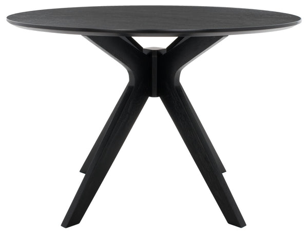 Safavieh Carolee 46" Round Dining Table XII23 Black Wood SFV2134B