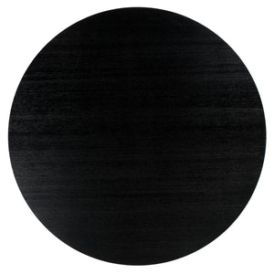 Safavieh Carolee 46" Round Dining Table XII23 Black Wood SFV2134B