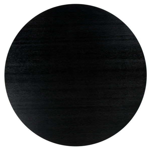 Safavieh Carolee 46" Round Dining Table XII23 Black Wood SFV2134B