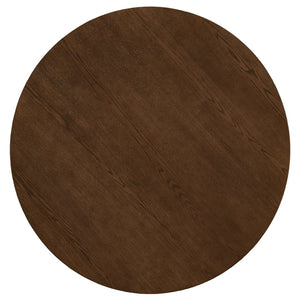 Safavieh CAROLEE 46" Round Dining Table - Modern Mid-Century Elegance for Cozy Dining Spaces and Nooks Walnut SFV2134C