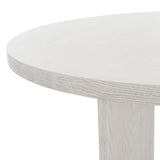 Safavieh Calamaria Round Wood Dining Table XII23 White Wash Wood SFV2135A