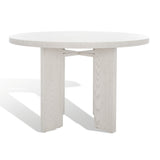 Safavieh Calamaria Round Wood Dining Table XII23 White Wash Wood SFV2135A