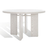 Safavieh Calamaria Round Wood Dining Table XII23 White Wash Wood SFV2135A