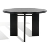 Safavieh Calamaria Round Wood Dining Table Black SFV2135B