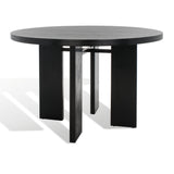 Safavieh Calamaria Round Wood Dining Table Black SFV2135B